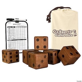 Giant lawn dice